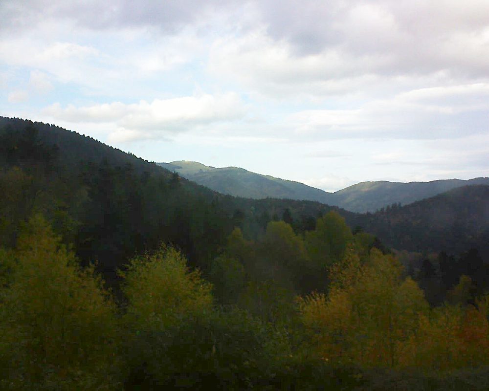 Le petit ballon vu depuis le Domaine Langmatt à Murbach le 04.11.2017 à 15:00 Le petit ballon (Alsace, Vosges) le 04.11.2017 à 15:00
