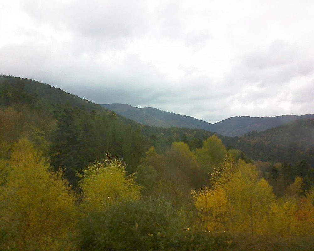 Le petit ballon vu depuis le Domaine Langmatt à Murbach le 05.11.2017 à 12:00 Le petit ballon (Alsace, Vosges) le 05.11.2017 à 12:00