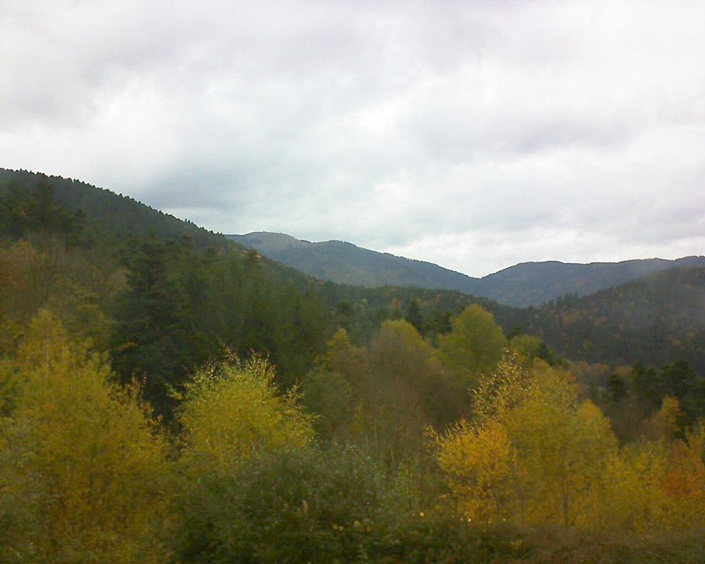 Le petit ballon vu depuis le Domaine Langmatt à Murbach le 05.11.2017 à 13:00 Le petit ballon (Alsace, Vosges) le 05.11.2017 à 13:00
