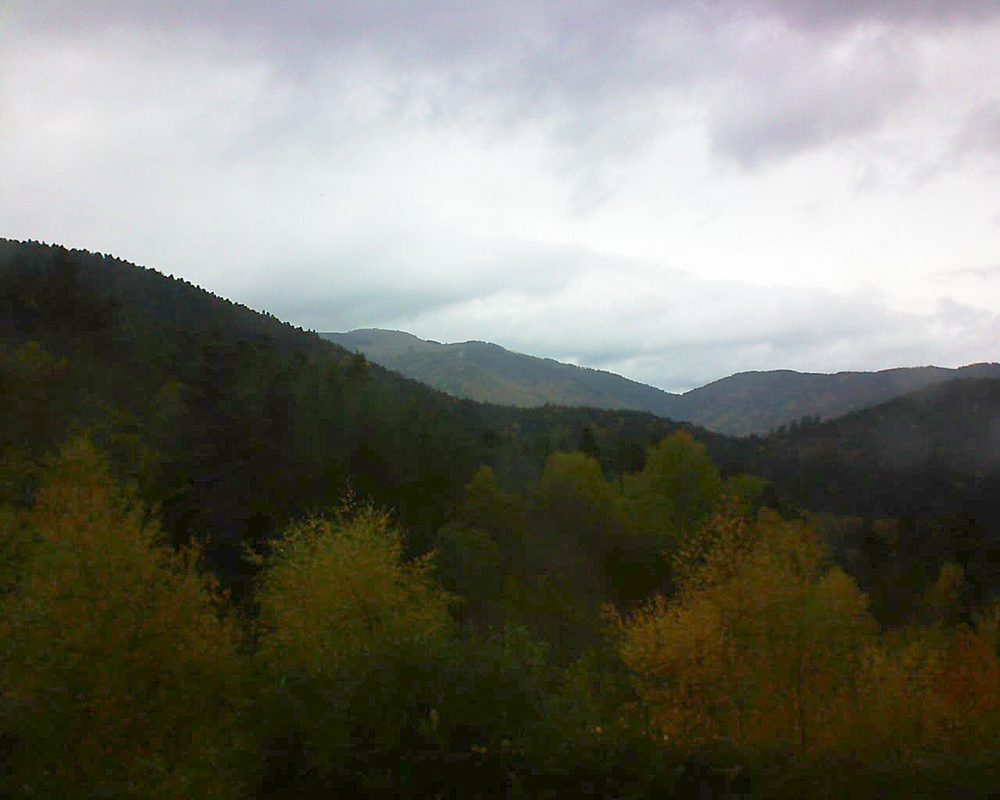 Le petit ballon vu depuis le Domaine Langmatt à Murbach le 05.11.2017 à 15:00 Le petit ballon (Alsace, Vosges) le 05.11.2017 à 15:00