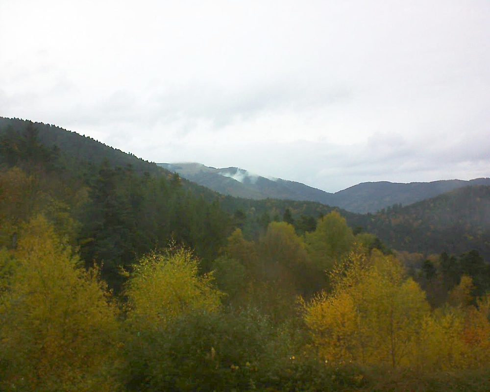 Le petit ballon vu depuis le Domaine Langmatt à Murbach le 05.11.2017 à 16:00 Le petit ballon (Alsace, Vosges) le 05.11.2017 à 16:00