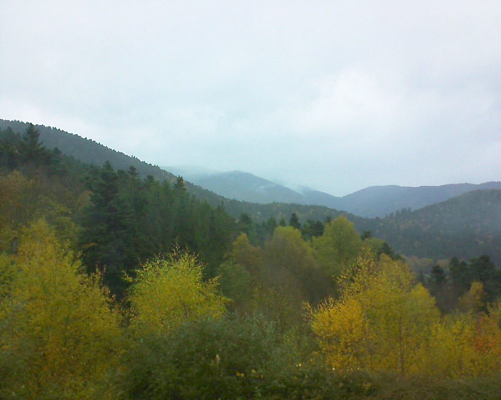 Le petit ballon vu depuis le Domaine Langmatt à Murbach le 05.11.2017 à 16:30 Le petit ballon (Alsace, Vosges) le 05.11.2017 à 16:30