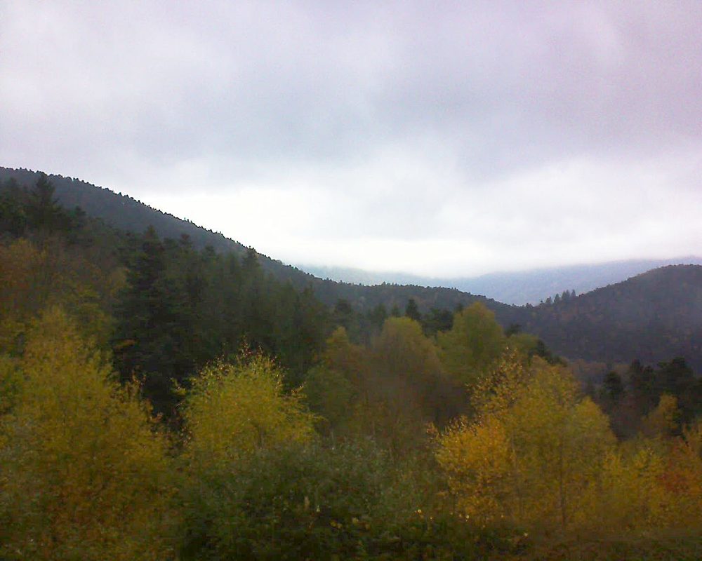 Le petit ballon vu depuis le Domaine Langmatt à Murbach le 06.11.2017 à 10:45 Le petit ballon (Alsace, Vosges) le 06.11.2017 à 10:45