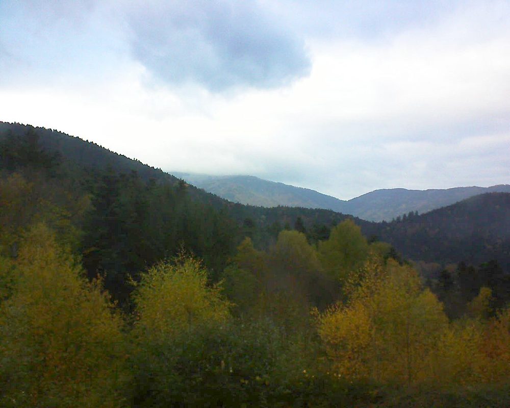 Le petit ballon vu depuis le Domaine Langmatt à Murbach le 06.11.2017 à 16:00 Le petit ballon (Alsace, Vosges) le 06.11.2017 à 16:00