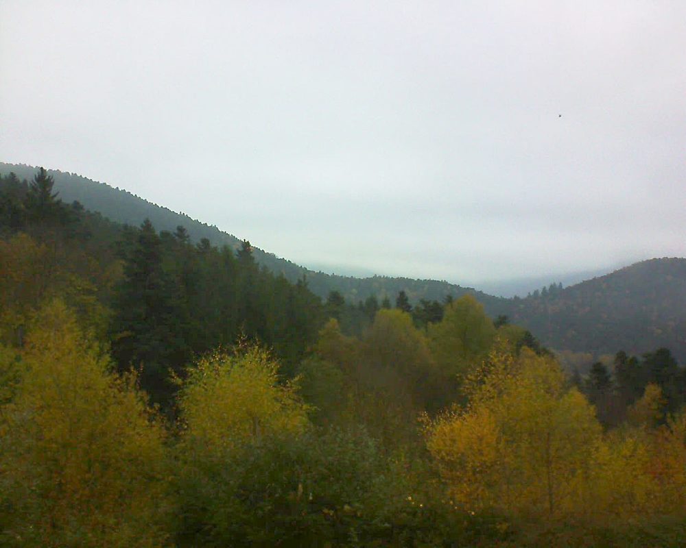 Le petit ballon vu depuis le Domaine Langmatt à Murbach le 07.11.2017 à 11:00 Le petit ballon (Alsace, Vosges) le 07.11.2017 à 11:00