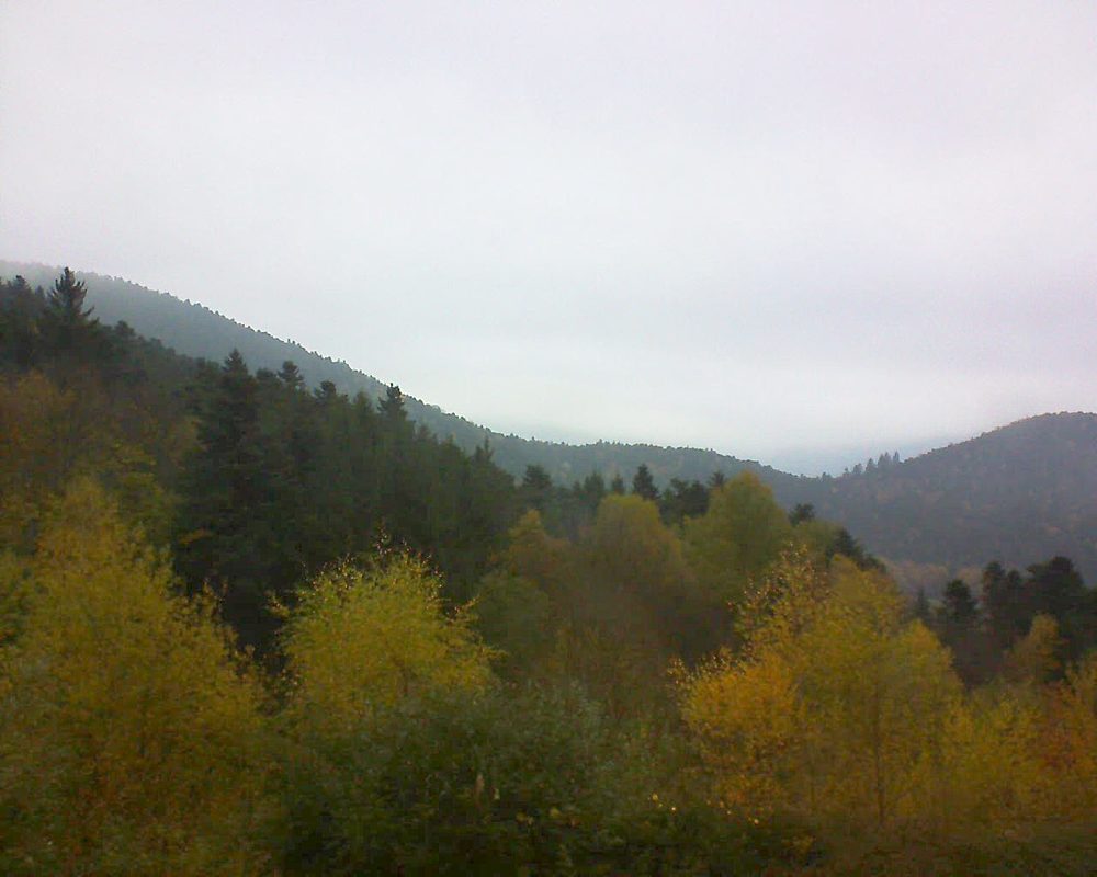 Le petit ballon vu depuis le Domaine Langmatt à Murbach le 07.11.2017 à 11:15 Le petit ballon (Alsace, Vosges) le 07.11.2017 à 11:15