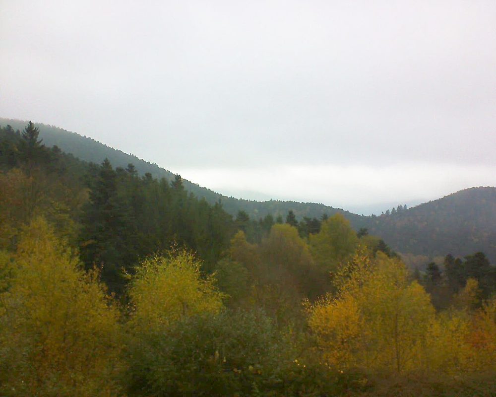 Le petit ballon vu depuis le Domaine Langmatt à Murbach le 07.11.2017 à 11:30 Le petit ballon (Alsace, Vosges) le 07.11.2017 à 11:30
