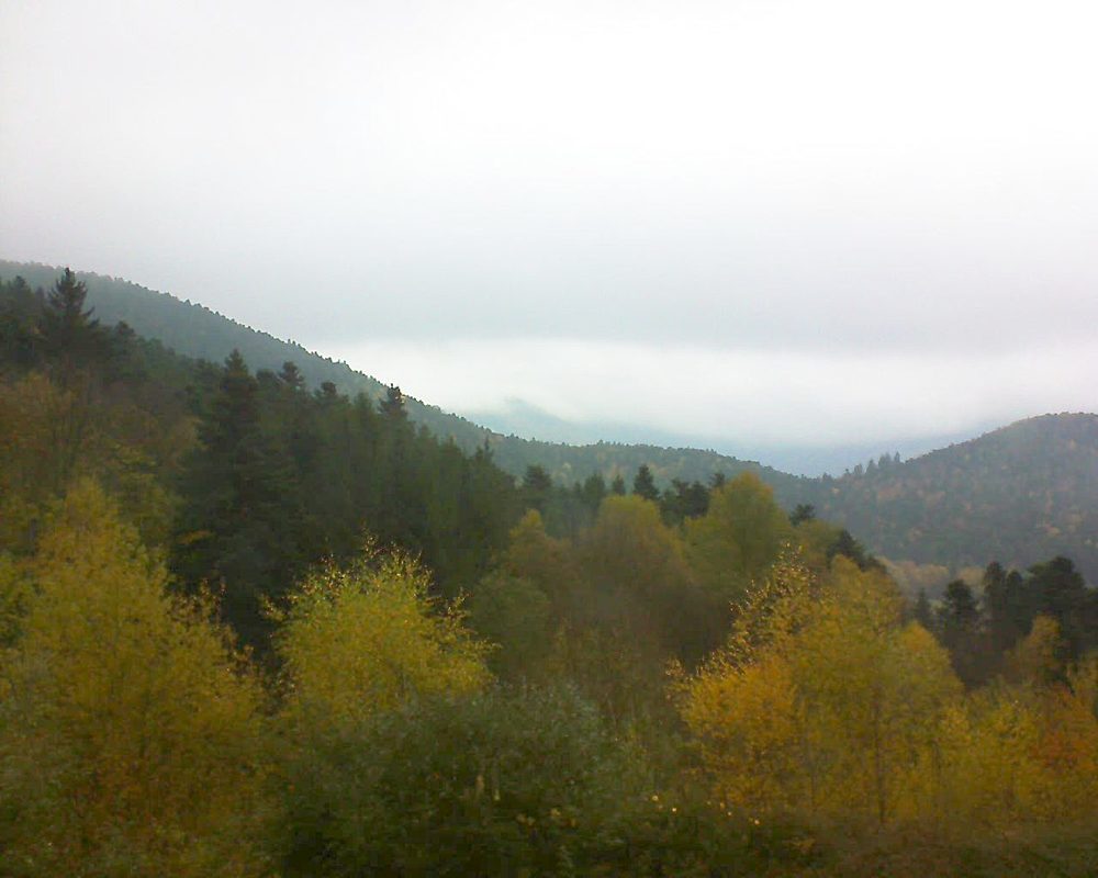 Le petit ballon vu depuis le Domaine Langmatt à Murbach le 07.11.2017 à 11:45 Le petit ballon (Alsace, Vosges) le 07.11.2017 à 11:45