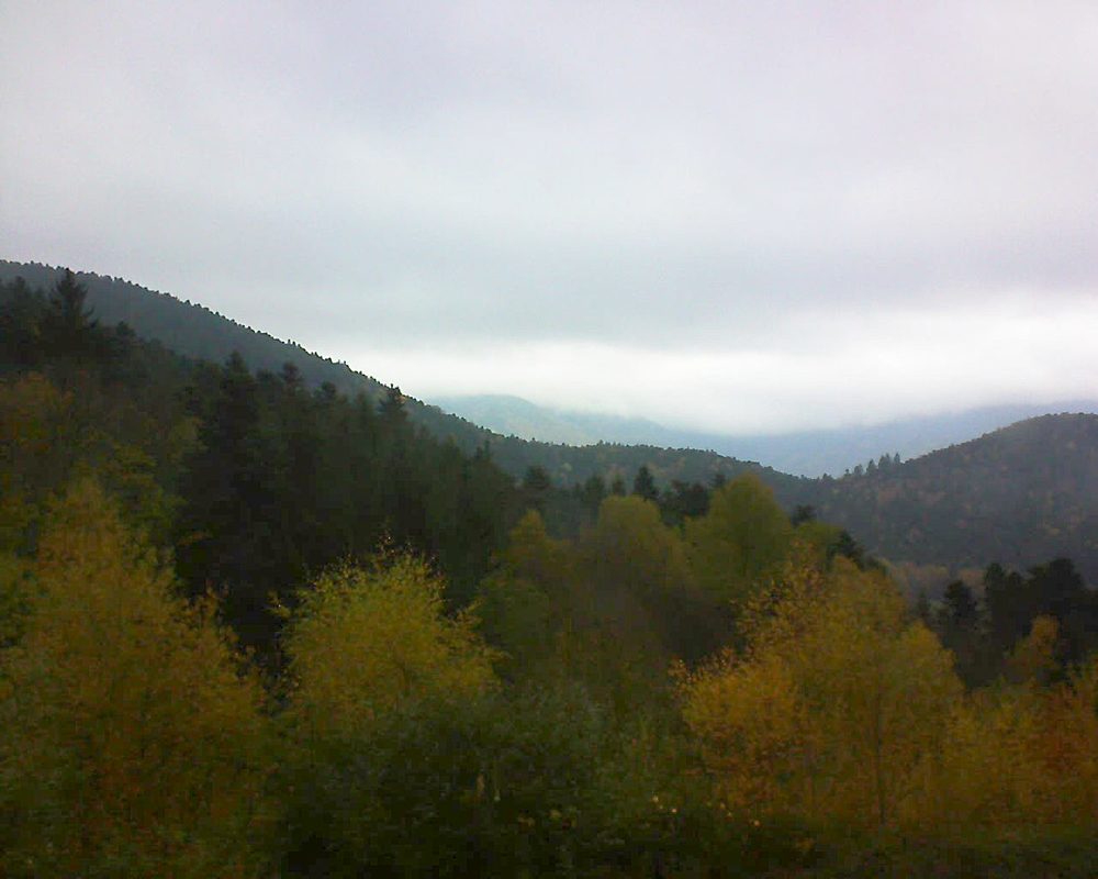 Le petit ballon vu depuis le Domaine Langmatt à Murbach le 07.11.2017 à 12:15 Le petit ballon (Alsace, Vosges) le 07.11.2017 à 12:15