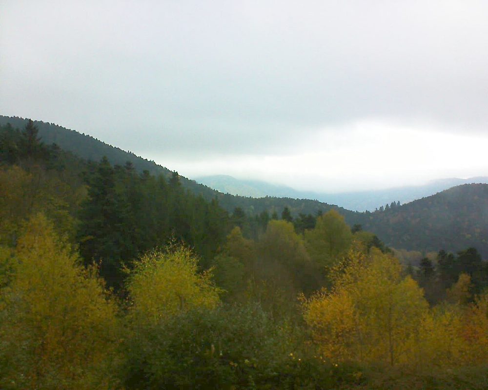 Le petit ballon vu depuis le Domaine Langmatt à Murbach le 07.11.2017 à 12:30 Le petit ballon (Alsace, Vosges) le 07.11.2017 à 12:30