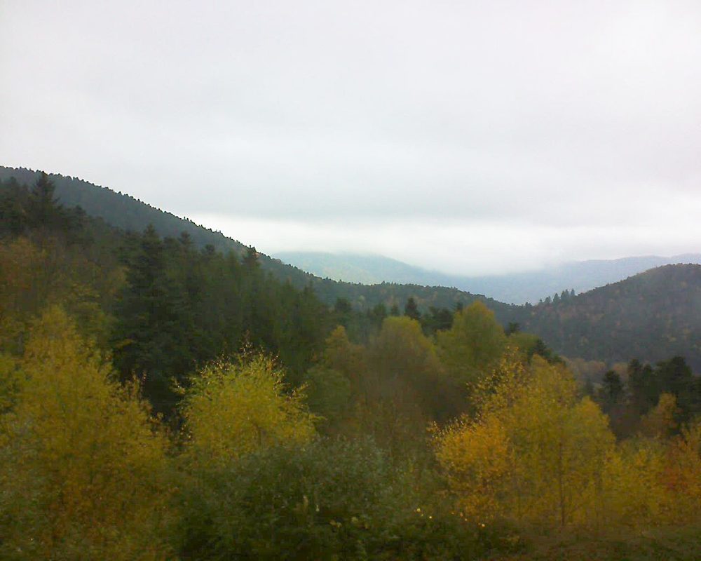 Le petit ballon vu depuis le Domaine Langmatt à Murbach le 07.11.2017 à 13:15 Le petit ballon (Alsace, Vosges) le 07.11.2017 à 13:15