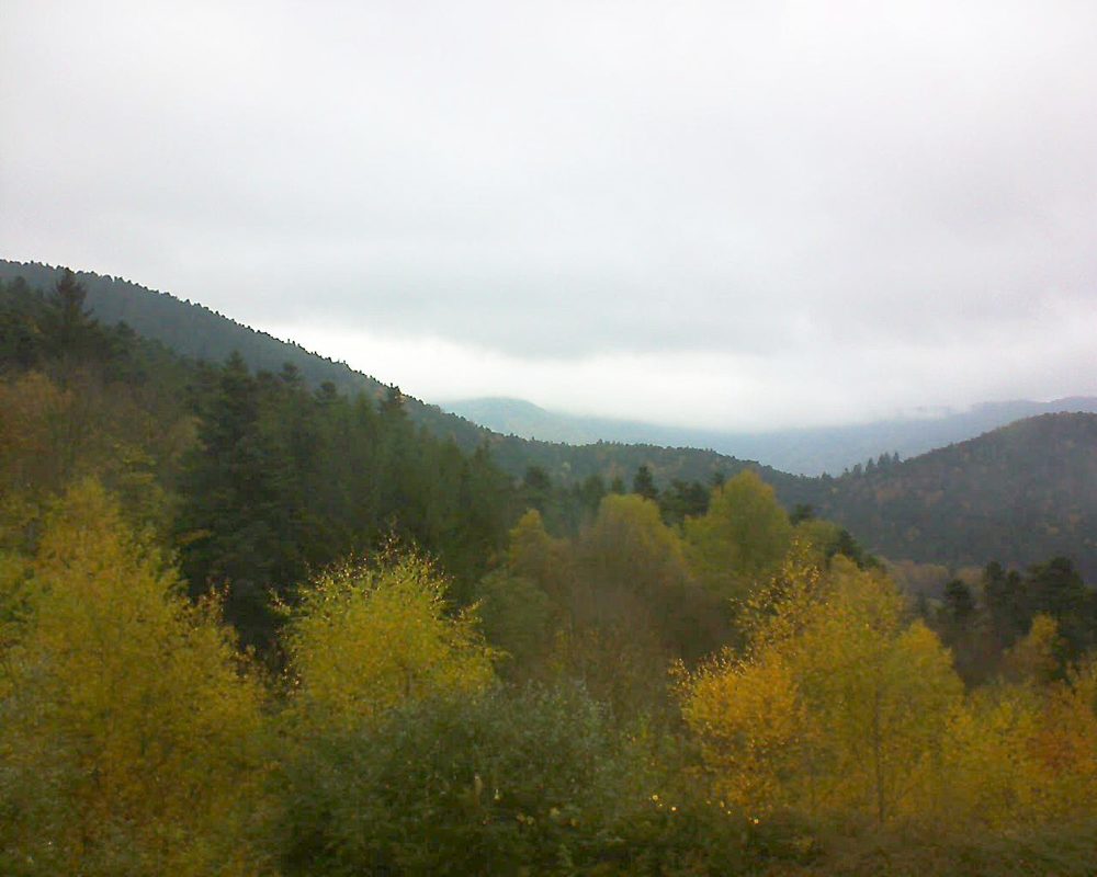 Le petit ballon vu depuis le Domaine Langmatt à Murbach le 07.11.2017 à 13:45 Le petit ballon (Alsace, Vosges) le 07.11.2017 à 13:45