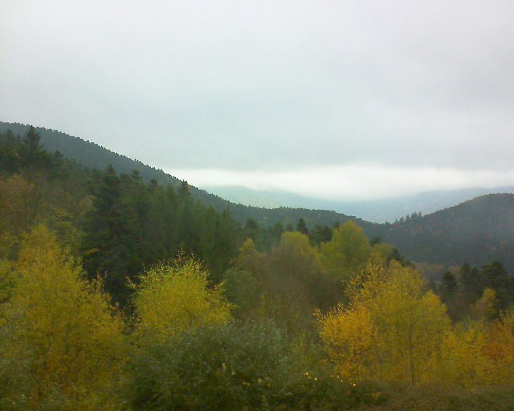 Le petit ballon vu depuis le Domaine Langmatt à Murbach le 07.11.2017 à 14:30 Le petit ballon (Alsace, Vosges) le 07.11.2017 à 14:30