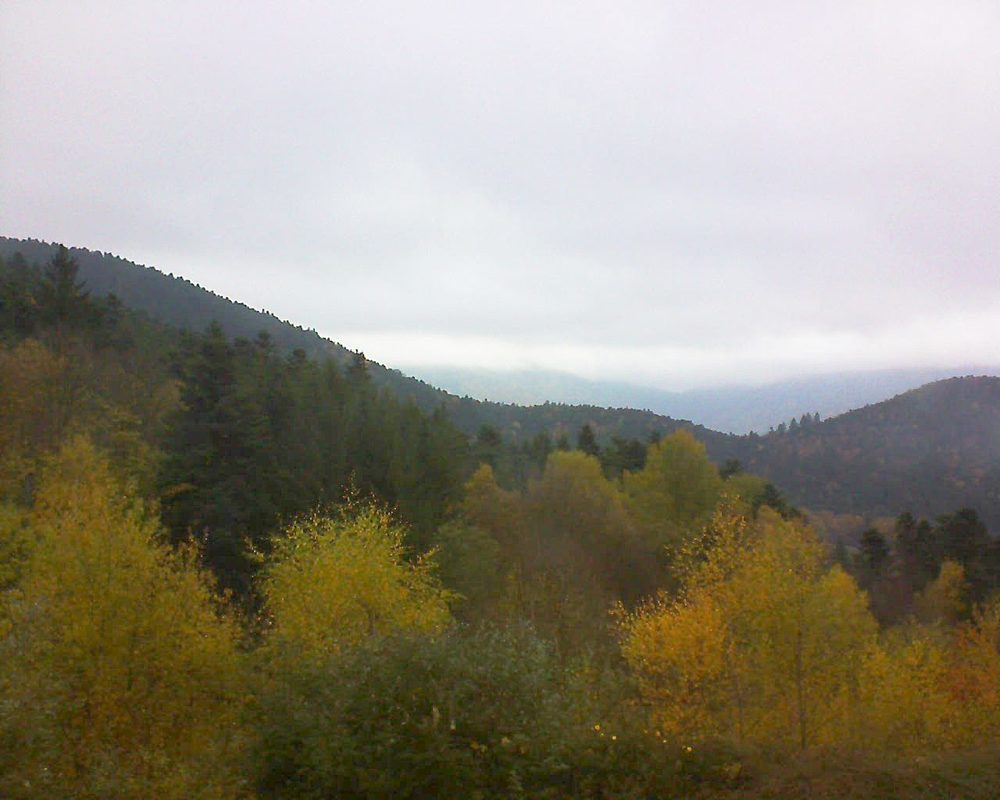 Le petit ballon vu depuis le Domaine Langmatt à Murbach le 07.11.2017 à 14:45 Le petit ballon (Alsace, Vosges) le 07.11.2017 à 14:45