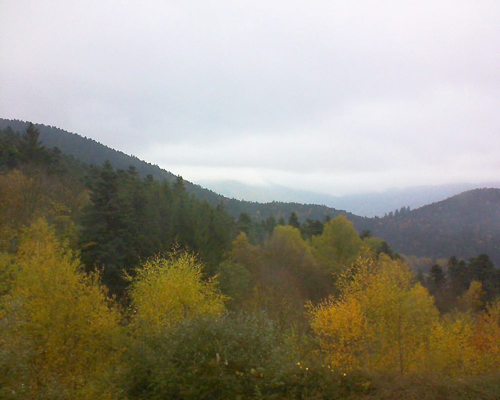 Le petit ballon vu depuis le Domaine Langmatt à Murbach le 07.11.2017 à 15:00 Le petit ballon (Alsace, Vosges) le 07.11.2017 à 15:00