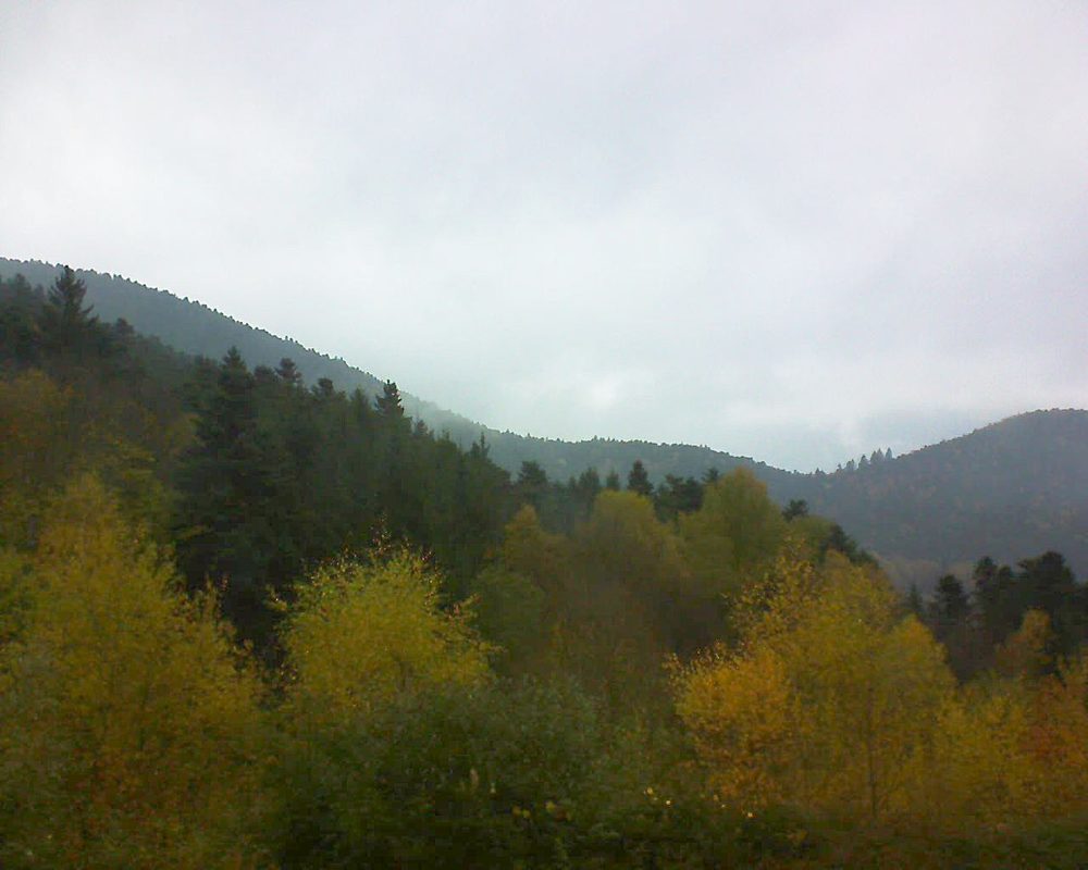 Le petit ballon vu depuis le Domaine Langmatt à Murbach le 07.11.2017 à 15:45 Le petit ballon (Alsace, Vosges) le 07.11.2017 à 15:45