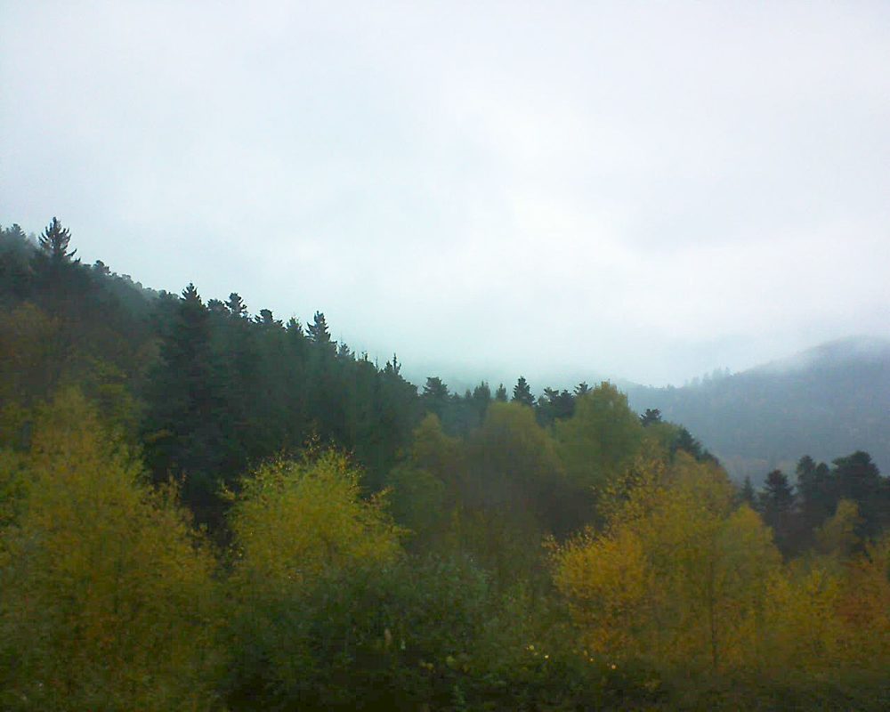 Le petit ballon vu depuis le Domaine Langmatt à Murbach le 07.11.2017 à 16:15 Le petit ballon (Alsace, Vosges) le 07.11.2017 à 16:15