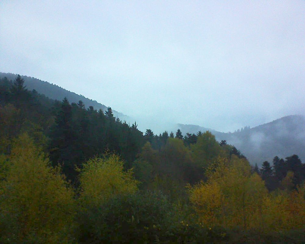 Le petit ballon vu depuis le Domaine Langmatt à Murbach le 07.11.2017 à 16:45 Le petit ballon (Alsace, Vosges) le 07.11.2017 à 16:45