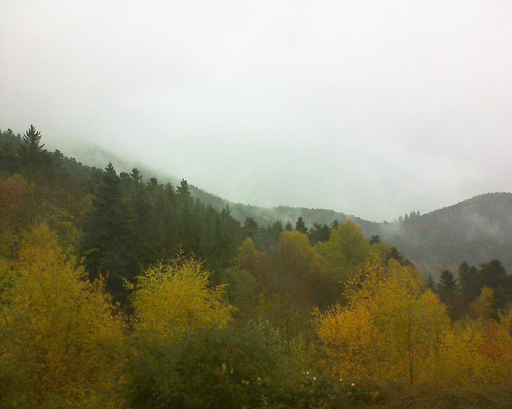 Le petit ballon vu depuis le Domaine Langmatt à Murbach le 08.11.2017 à 15:30 Le petit ballon (Alsace, Vosges) le 08.11.2017 à 15:30