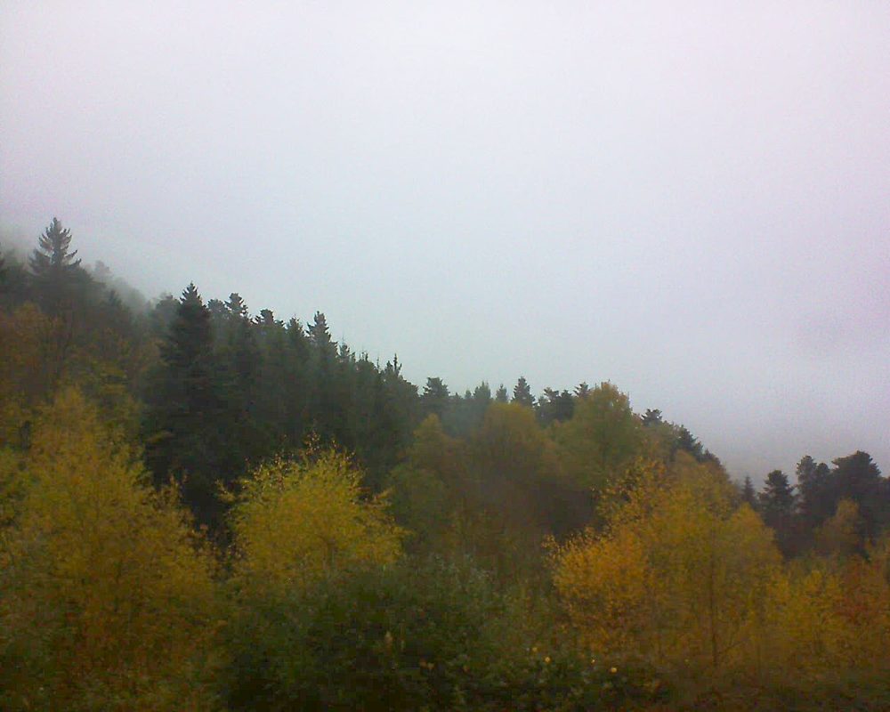 Le petit ballon vu depuis le Domaine Langmatt à Murbach le 09.11.2017 à 14:45 Le petit ballon (Alsace, Vosges) le 09.11.2017 à 14:45