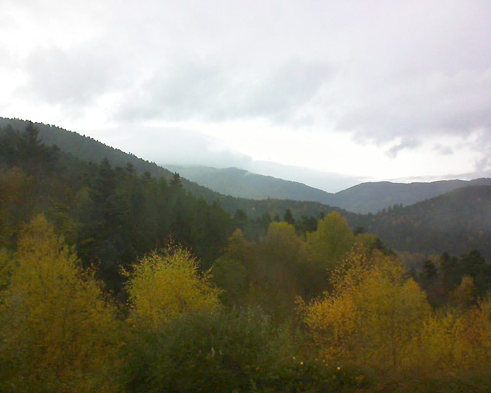 Le petit ballon vu depuis le Domaine Langmatt à Murbach le 10.11.2017 à 14:30 Le petit ballon (Alsace, Vosges) le 10.11.2017 à 14:30