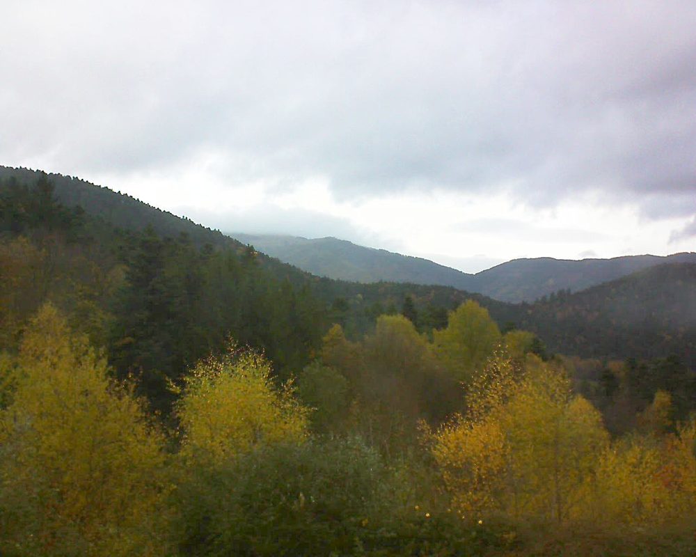 Le petit ballon vu depuis le Domaine Langmatt à Murbach le 10.11.2017 à 15:00 Le petit ballon (Alsace, Vosges) le 10.11.2017 à 15:00