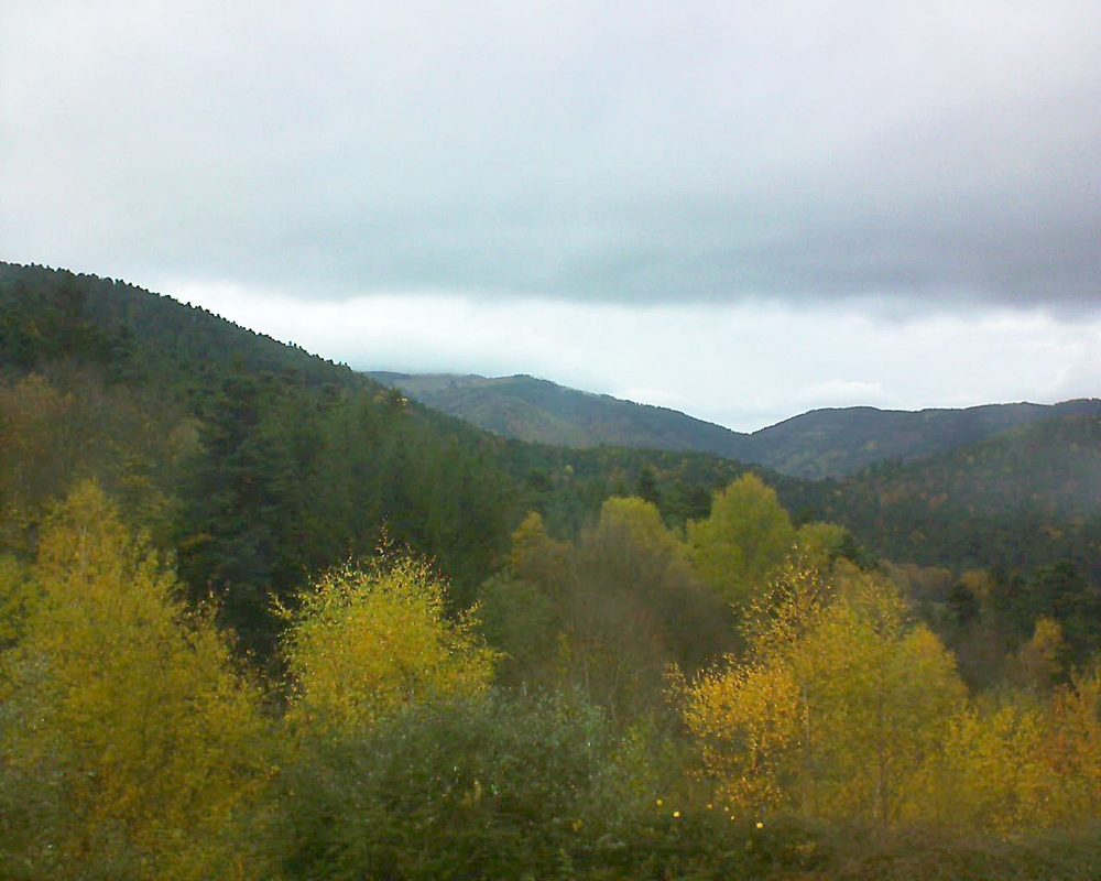 Le petit ballon vu depuis le Domaine Langmatt à Murbach le 10.11.2017 à 16:00 Le petit ballon (Alsace, Vosges) le 10.11.2017 à 16:00