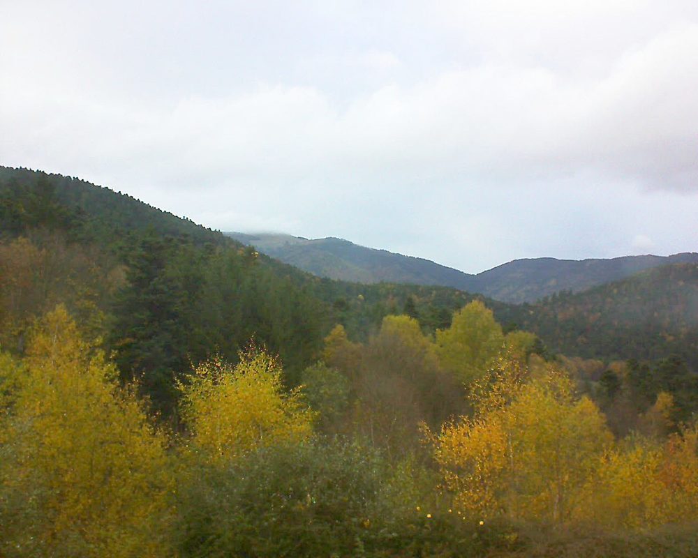 Le petit ballon vu depuis le Domaine Langmatt à Murbach le 10.11.2017 à 16:15 Le petit ballon (Alsace, Vosges) le 10.11.2017 à 16:15