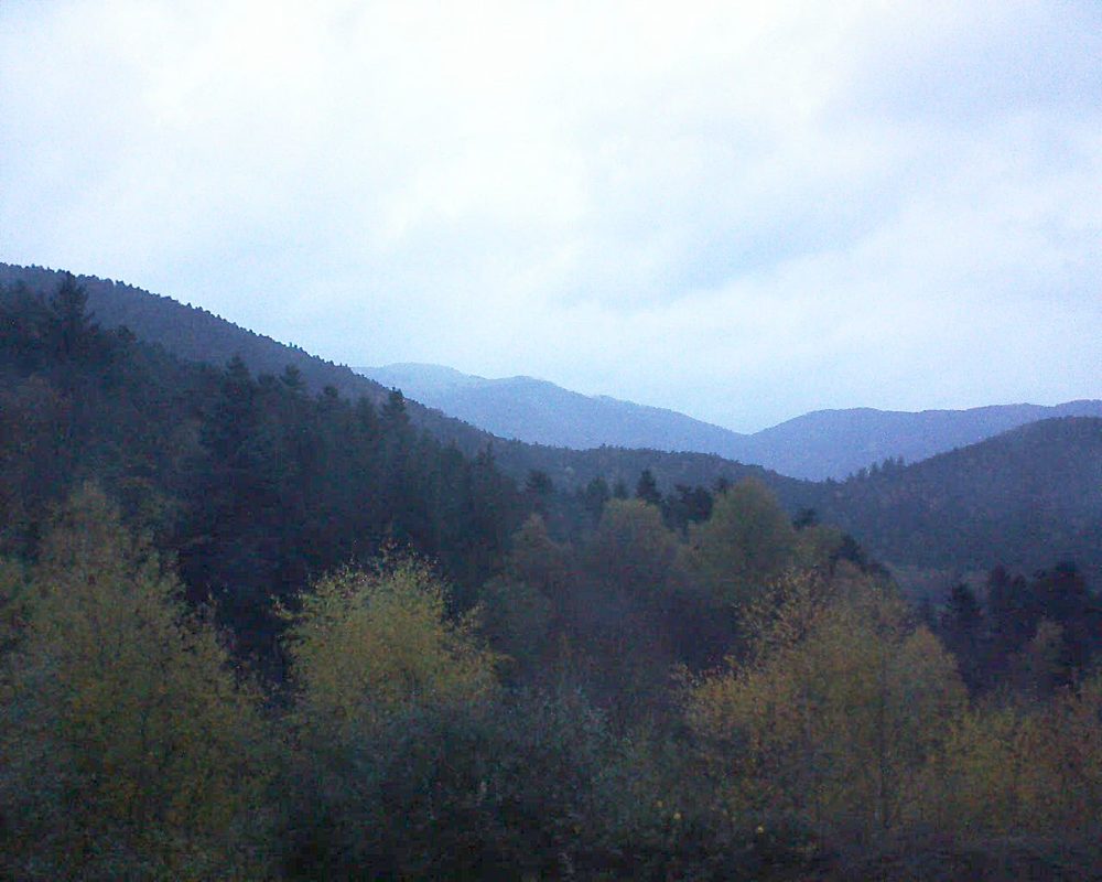 Le petit ballon vu depuis le Domaine Langmatt à Murbach le 11.11.2017 à 07:30 Le petit ballon (Alsace, Vosges) le 11.11.2017 à 07:30
