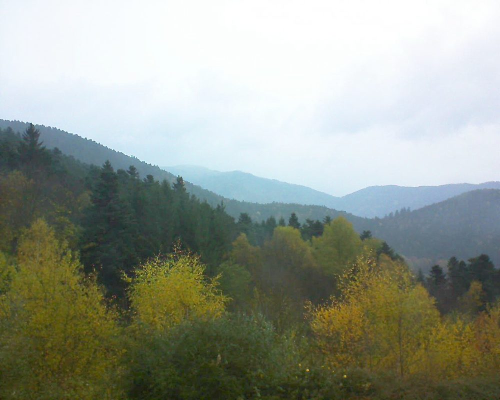 Le petit ballon vu depuis le Domaine Langmatt à Murbach le 11.11.2017 à 08:15 Le petit ballon (Alsace, Vosges) le 11.11.2017 à 08:15