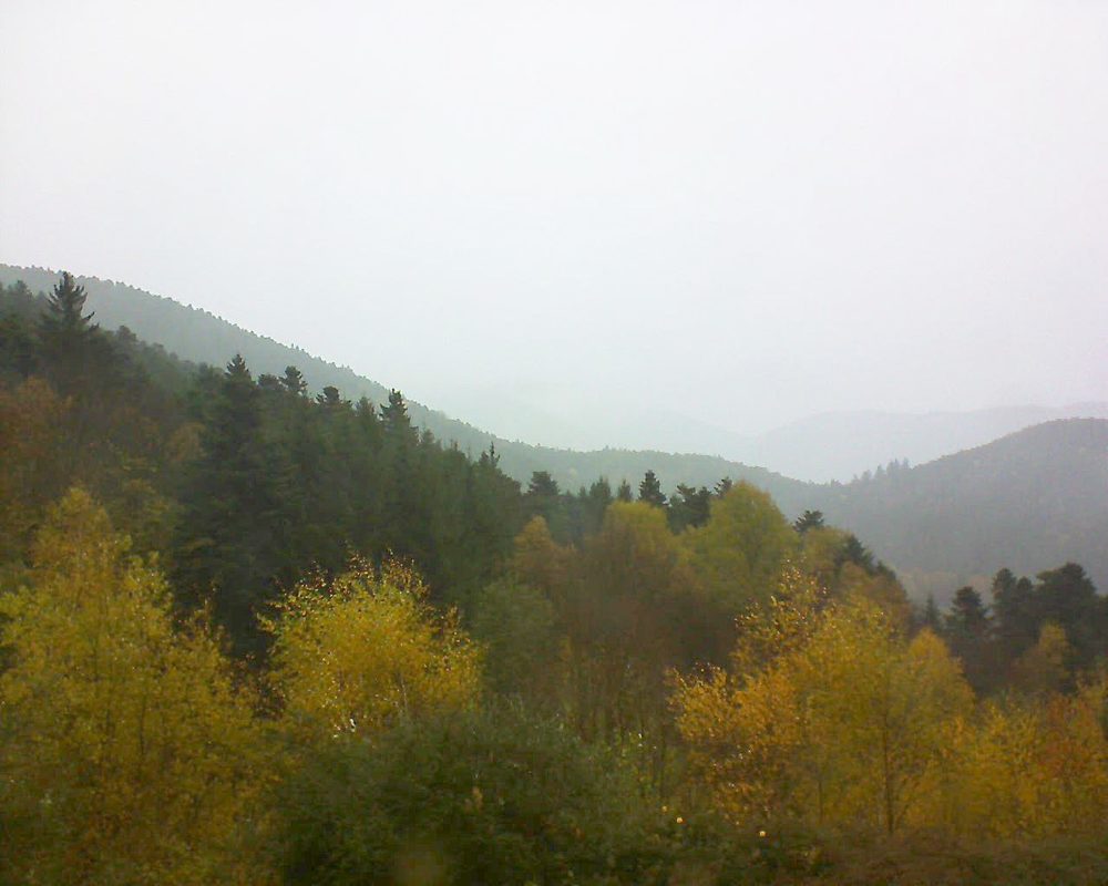 Le petit ballon vu depuis le Domaine Langmatt à Murbach le 11.11.2017 à 10:30 Le petit ballon (Alsace, Vosges) le 11.11.2017 à 10:30