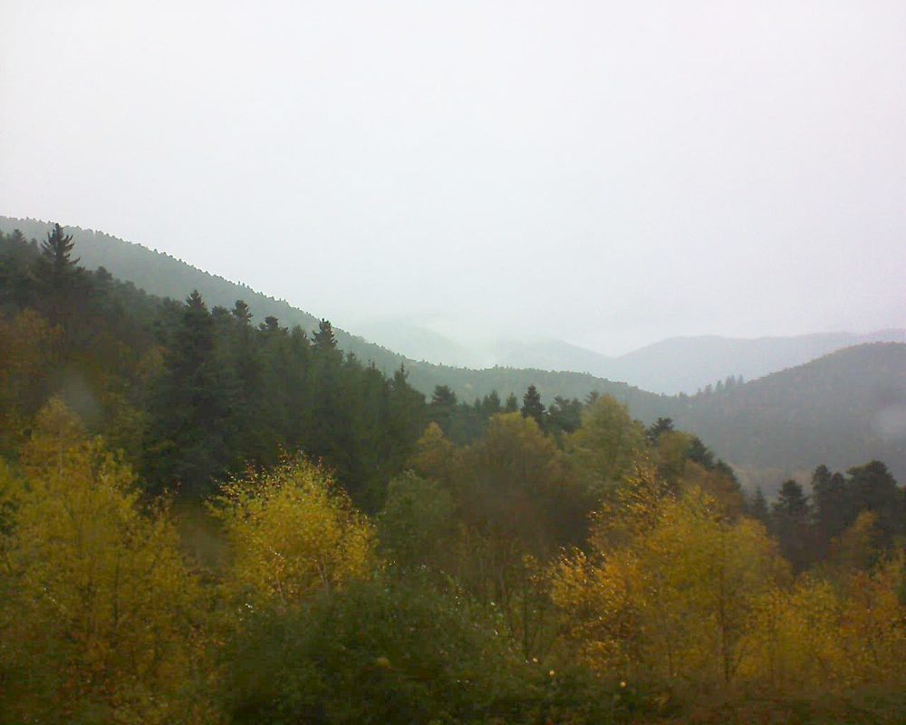 Le petit ballon vu depuis le Domaine Langmatt à Murbach le 11.11.2017 à 12:00 Le petit ballon (Alsace, Vosges) le 11.11.2017 à 12:00