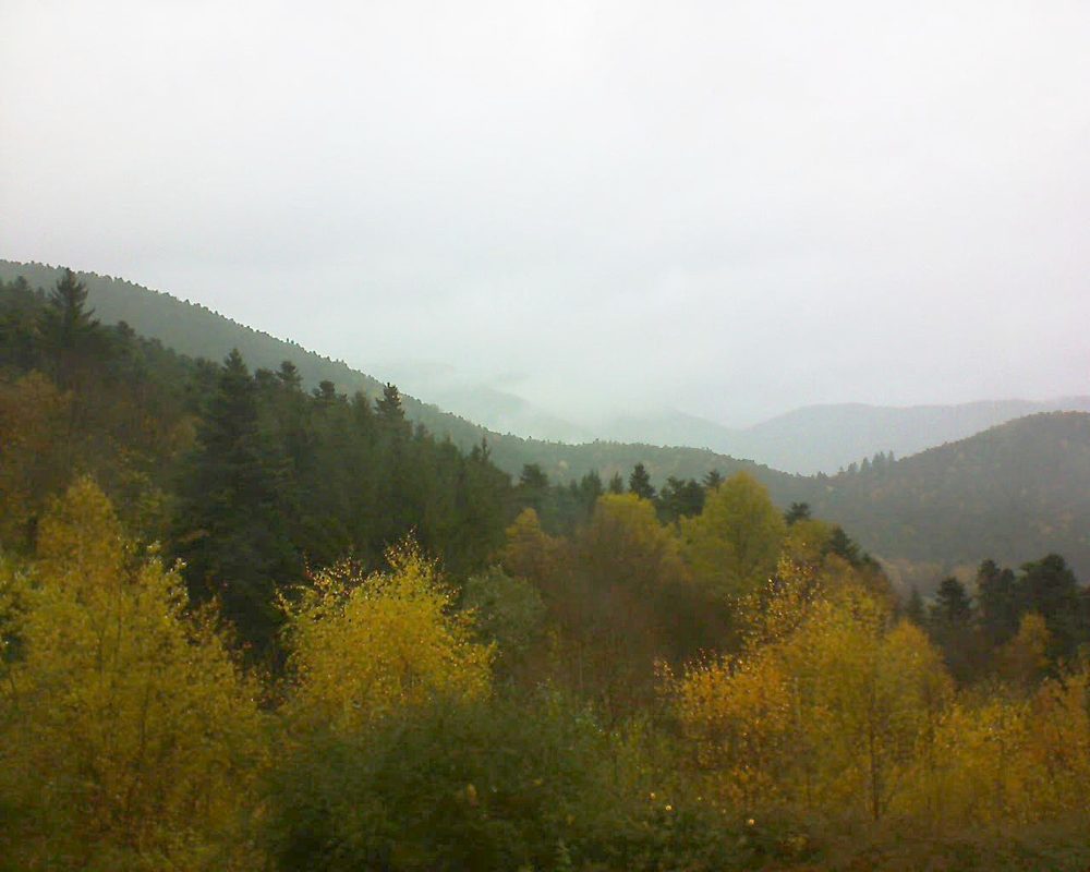 Le petit ballon vu depuis le Domaine Langmatt à Murbach le 11.11.2017 à 13:00 Le petit ballon (Alsace, Vosges) le 11.11.2017 à 13:00
