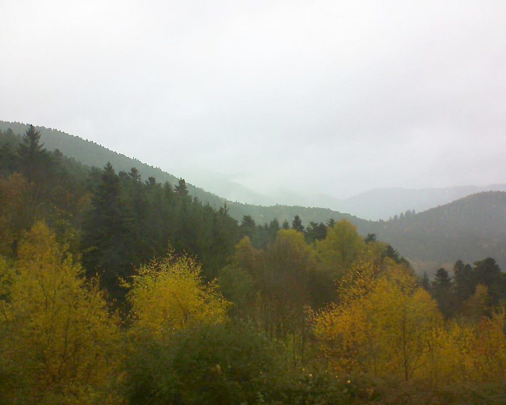 Le petit ballon vu depuis le Domaine Langmatt à Murbach le 11.11.2017 à 14:00 Le petit ballon (Alsace, Vosges) le 11.11.2017 à 14:00