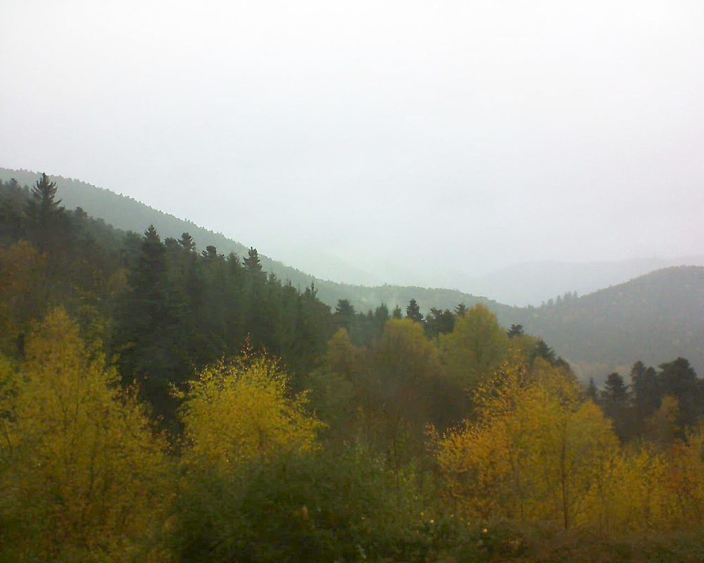 Le petit ballon vu depuis le Domaine Langmatt à Murbach le 11.11.2017 à 15:00 Le petit ballon (Alsace, Vosges) le 11.11.2017 à 15:00