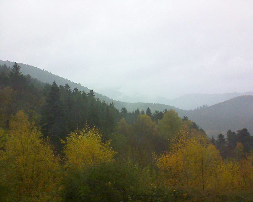 Le petit ballon vu depuis le Domaine Langmatt à Murbach le 11.11.2017 à 15:15 Le petit ballon (Alsace, Vosges) le 11.11.2017 à 15:15