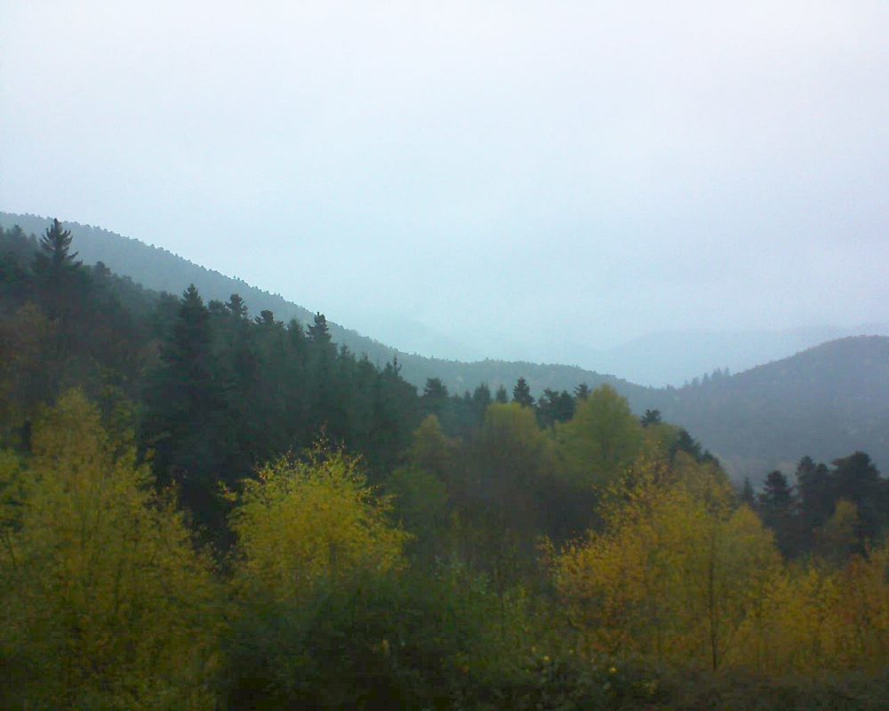 Le petit ballon vu depuis le Domaine Langmatt à Murbach le 11.11.2017 à 16:15 Le petit ballon (Alsace, Vosges) le 11.11.2017 à 16:15