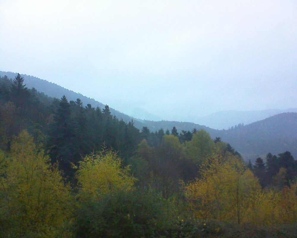 Le petit ballon vu depuis le Domaine Langmatt à Murbach le 11.11.2017 à 16:45 Le petit ballon (Alsace, Vosges) le 11.11.2017 à 16:45