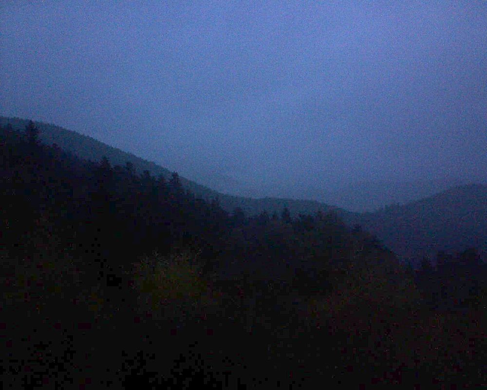 Le petit ballon vu depuis le Domaine Langmatt à Murbach le 11.11.2017 à 17:15 Le petit ballon (Alsace, Vosges) le 11.11.2017 à 17:15
