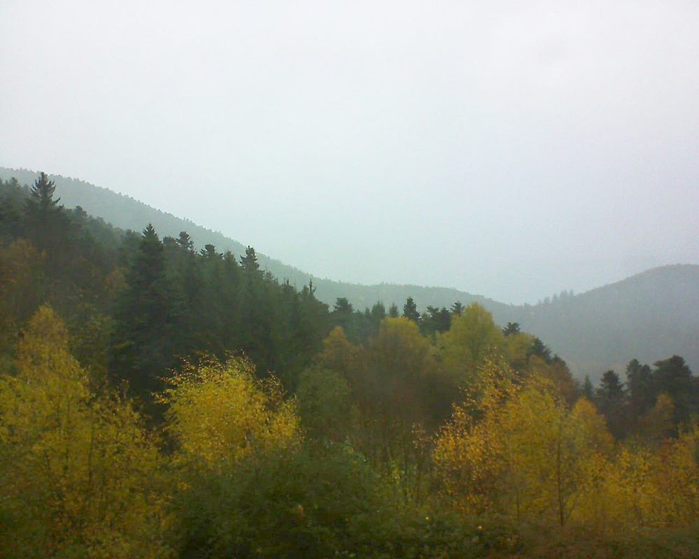 Le petit ballon vu depuis le Domaine Langmatt à Murbach le 12.11.2017 à 15:00 Le petit ballon (Alsace, Vosges) le 12.11.2017 à 15:00