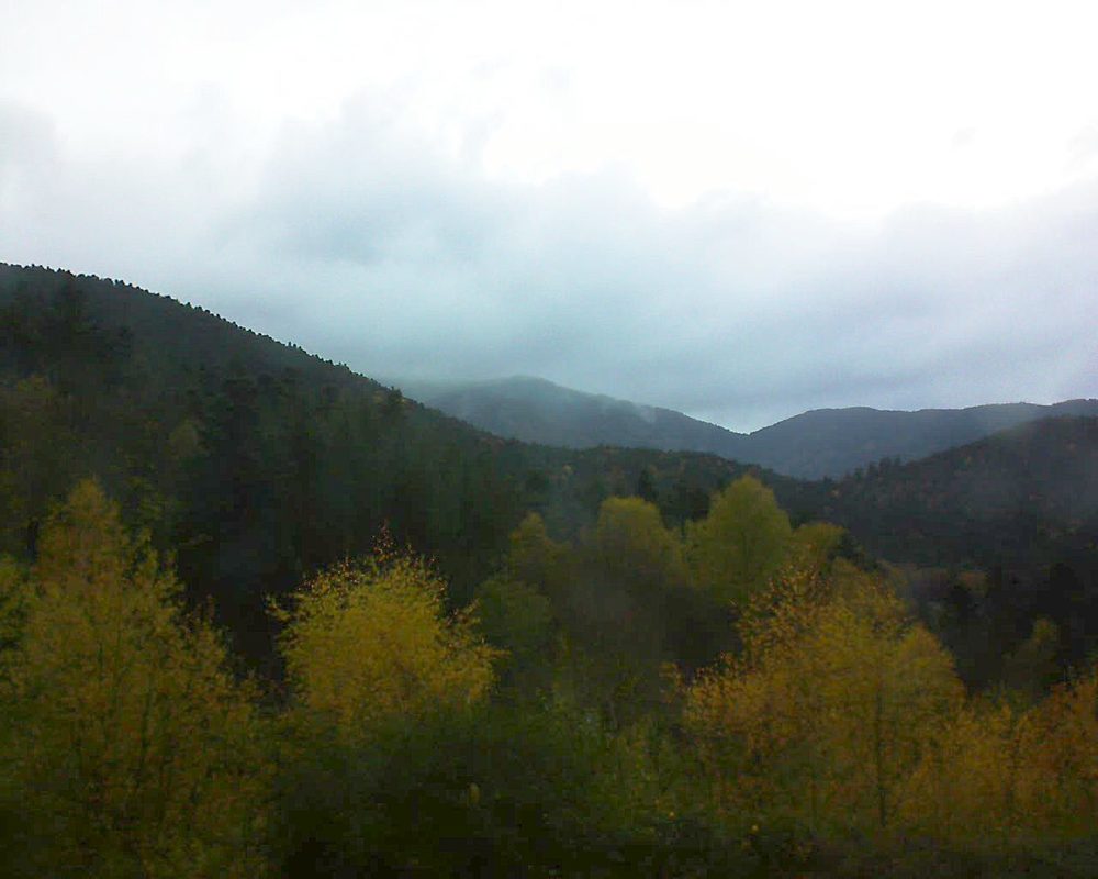 Le petit ballon vu depuis le Domaine Langmatt à Murbach le 12.11.2017 à 16:00 Le petit ballon (Alsace, Vosges) le 12.11.2017 à 16:00