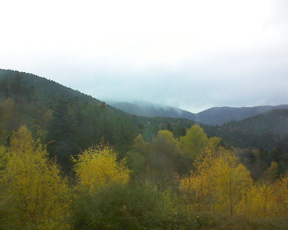 Le petit ballon vu depuis le Domaine Langmatt à Murbach le 12.11.2017 à 16:15 Le petit ballon (Alsace, Vosges) le 12.11.2017 à 16:15