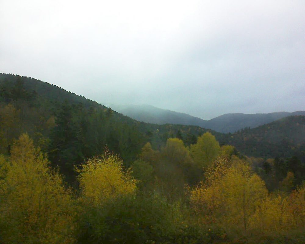 Le petit ballon vu depuis le Domaine Langmatt à Murbach le 12.11.2017 à 16:30 Le petit ballon (Alsace, Vosges) le 12.11.2017 à 16:30