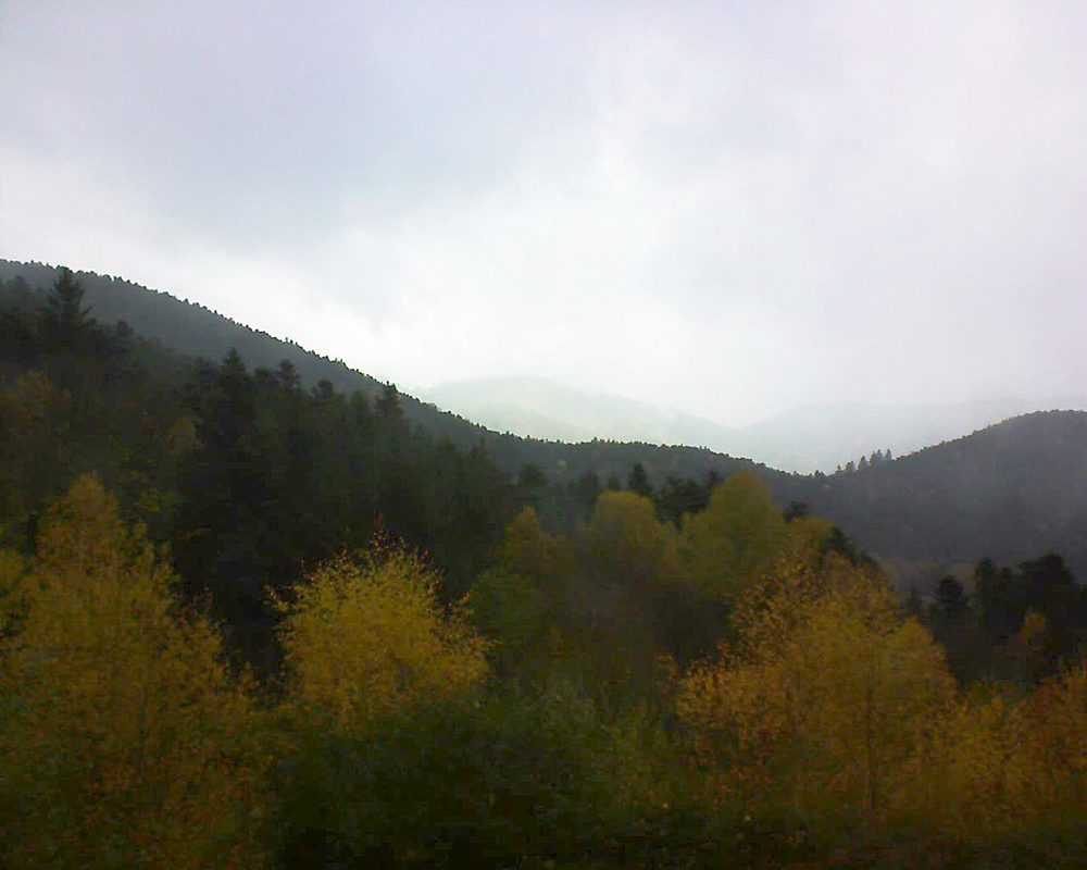 Le petit ballon vu depuis le Domaine Langmatt à Murbach le 13.11.2017 à 13:00 Le petit ballon (Alsace, Vosges) le 13.11.2017 à 13:00