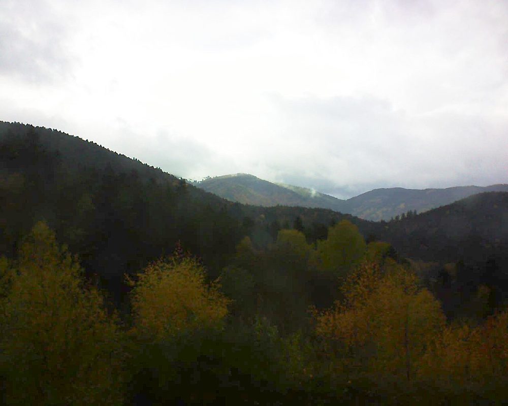 Le petit ballon vu depuis le Domaine Langmatt à Murbach le 13.11.2017 à 13:30 Le petit ballon (Alsace, Vosges) le 13.11.2017 à 13:30