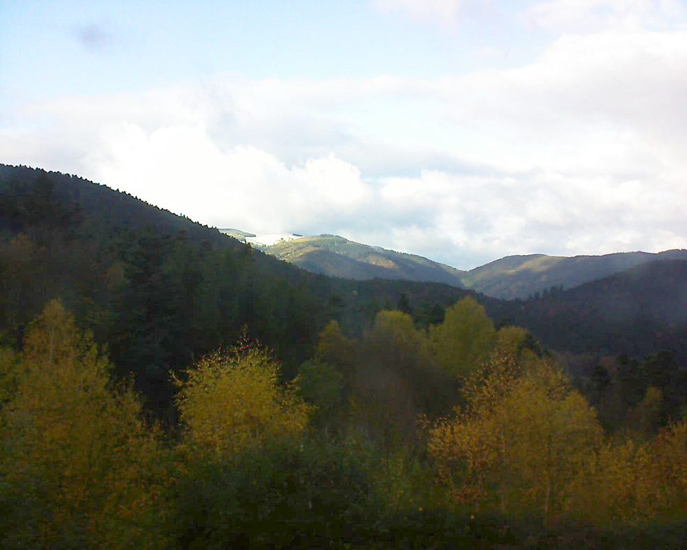 Le petit ballon vu depuis le Domaine Langmatt à Murbach le 13.11.2017 à 15:30 Le petit ballon (Alsace, Vosges) le 13.11.2017 à 15:30