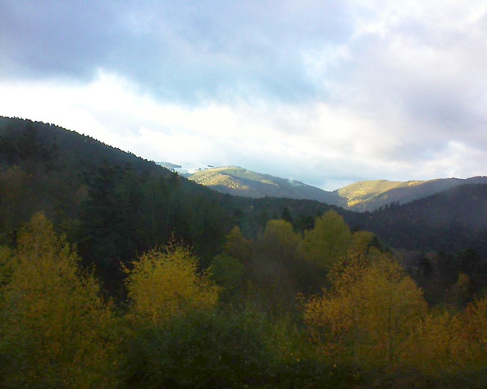 Le petit ballon vu depuis le Domaine Langmatt à Murbach le 13.11.2017 à 16:00 Le petit ballon (Alsace, Vosges) le 13.11.2017 à 16:00