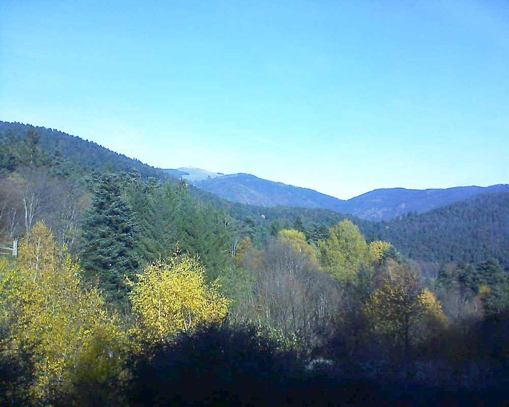 Le petit ballon vu depuis le Domaine Langmatt à Murbach le 15.11.2017 à 11:30 Le petit ballon (Alsace, Vosges) le 15.11.2017 à 11:30