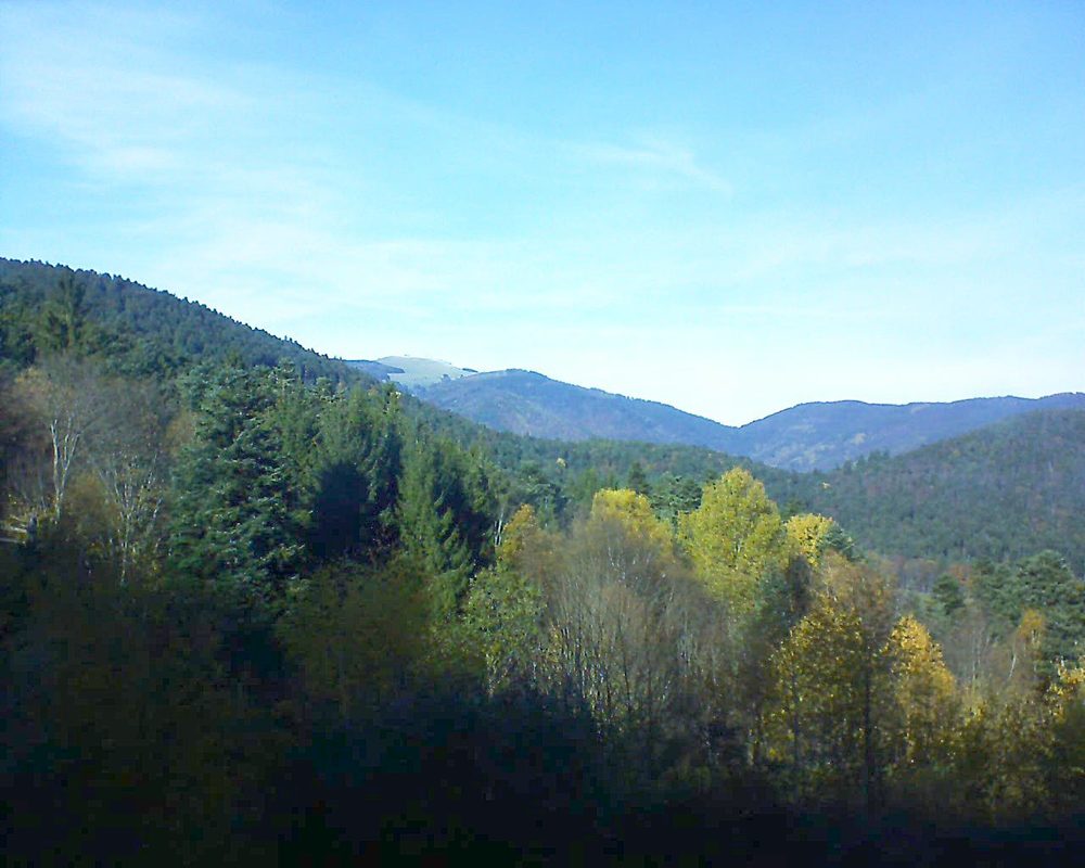 Le petit ballon vu depuis le Domaine Langmatt à Murbach le 15.11.2017 à 13:30 Le petit ballon (Alsace, Vosges) le 15.11.2017 à 13:30