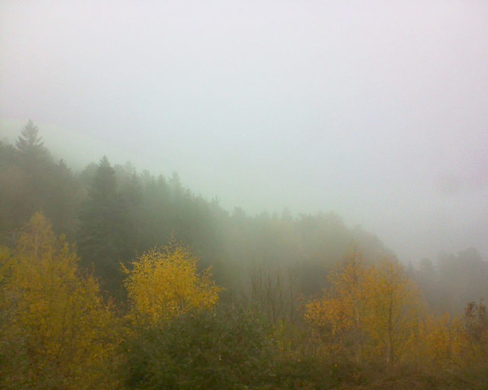 Le petit ballon vu depuis le Domaine Langmatt à Murbach le 16.11.2017 à 12:30 Le petit ballon (Alsace, Vosges) le 16.11.2017 à 12:30
